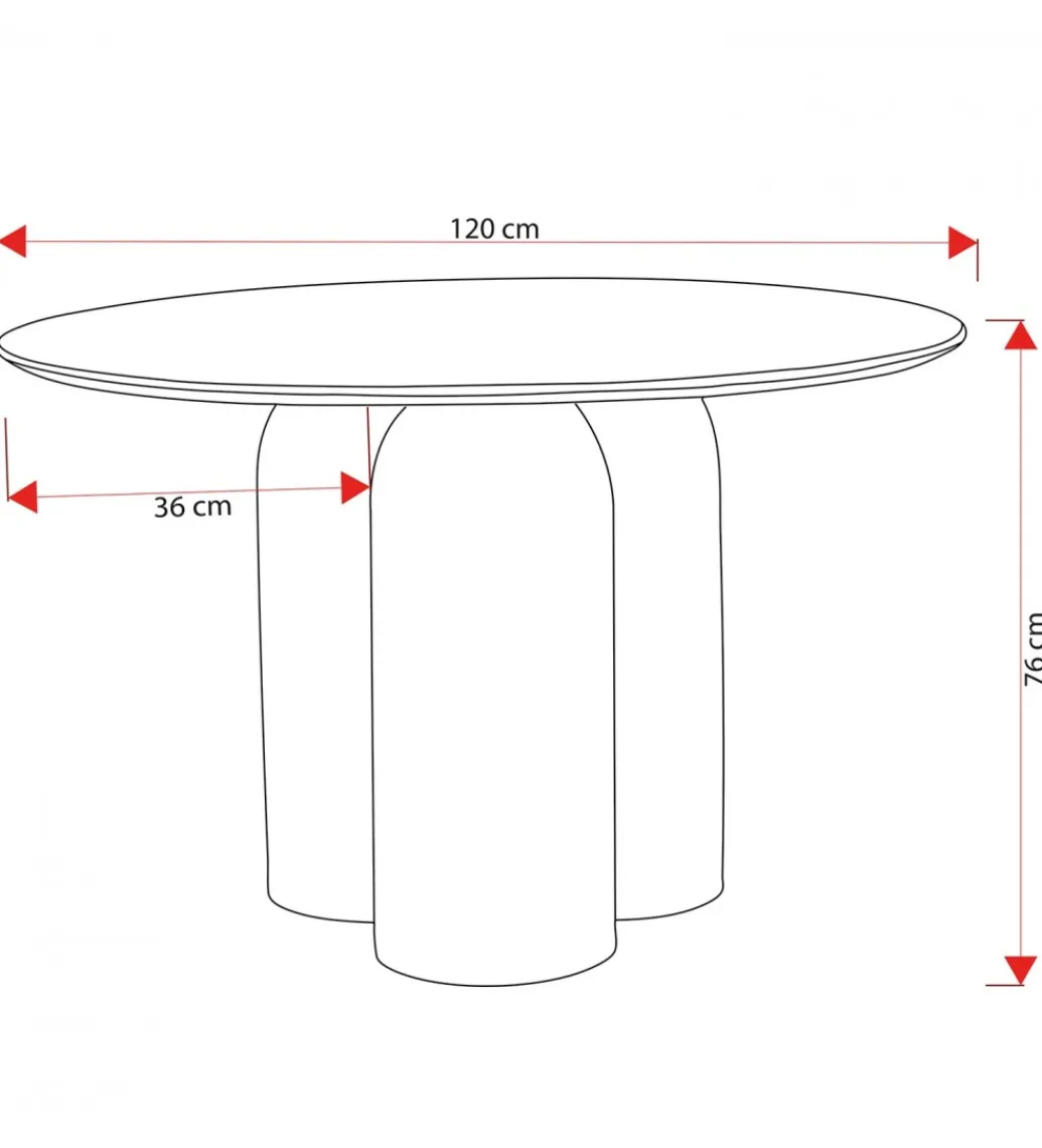Exclusivas Stół UKAPI 120 cm drewno mango