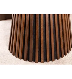 Invicta Interior Stół VALHALLA WOOD okrągły 120-160-200cm rozkładany dąb ciemny