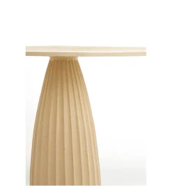 L&L Stół VEGLIA 120 cm piaskowy mat jasny brązowy