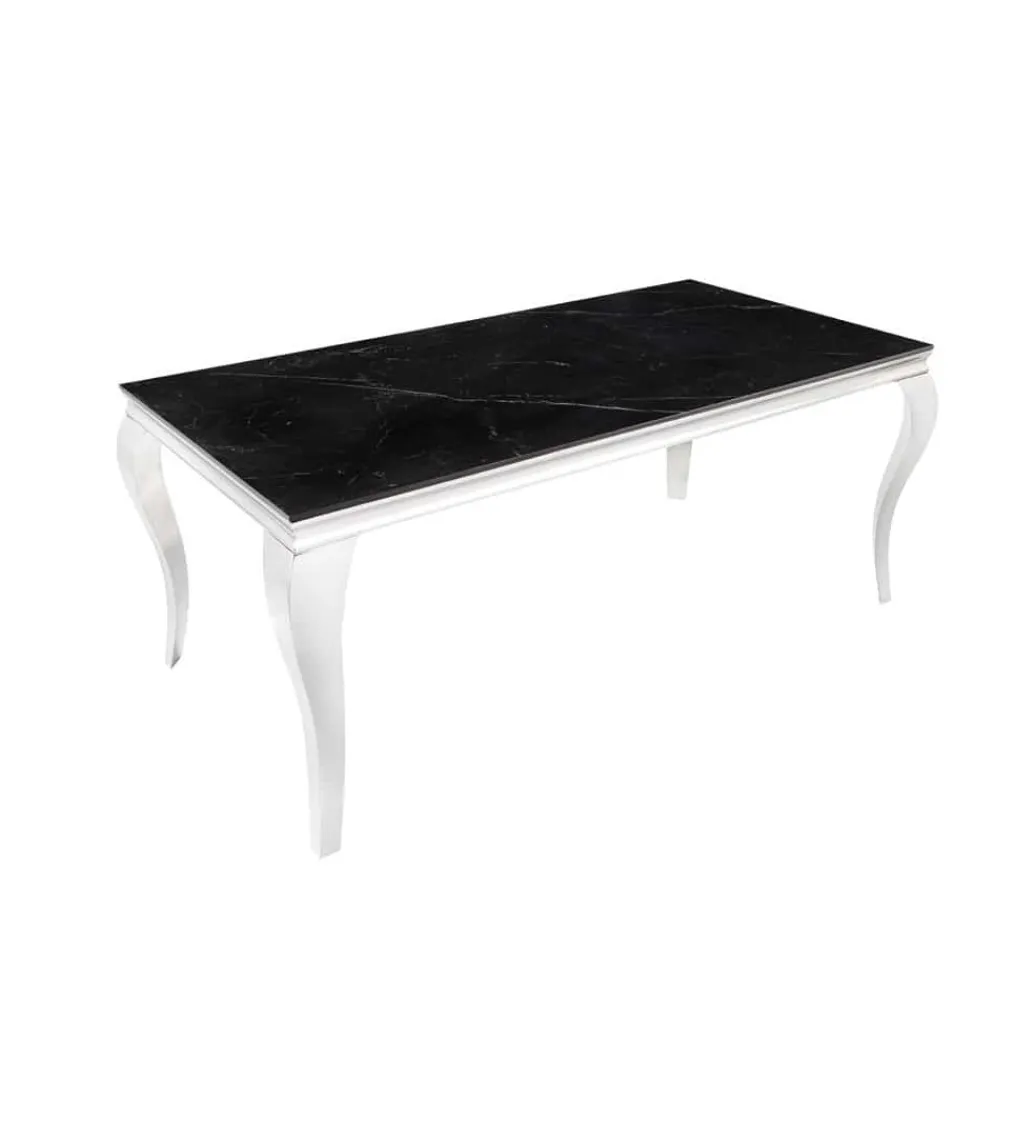 Invicta Interior Stół VENETO Modern Barock 180 cm w optyce czarnego marmuru