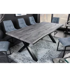 Invicta Interior Stół WILD 180 cm bielony wygląd dębu szary