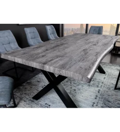 Invicta Interior Stół WILD 180 cm bielony wygląd dębu szary