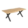 Invicta Interior Stół WILD 160 cm nogi  X wygląd naturalnego dębu