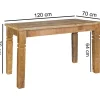 WOHNLING, GERMANY Stół WOHNLING 120 cm drewno mango