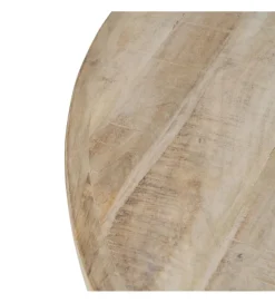 Zona-Design Stół WORNMIN 120 cm drewno mango przecierana biel