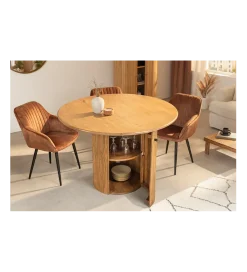 Invicta Interior Stół z szafką TRES CHIC 120 cm drewno mango brązowy