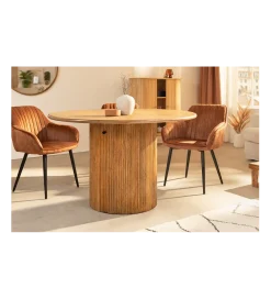 Invicta Interior Stół z szafką TRES CHIC 120 cm drewno mango brązowy