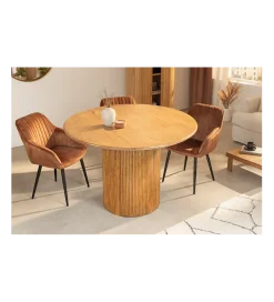 Invicta Interior Stół z szafką TRES CHIC 120 cm drewno mango brązowy
