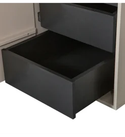 WOOOD Szafa DAILY 200 x 50 cm drewno sosny szara