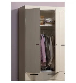 WOOOD Szafa DRAWER 195 x 140 cm drewno sosna dust