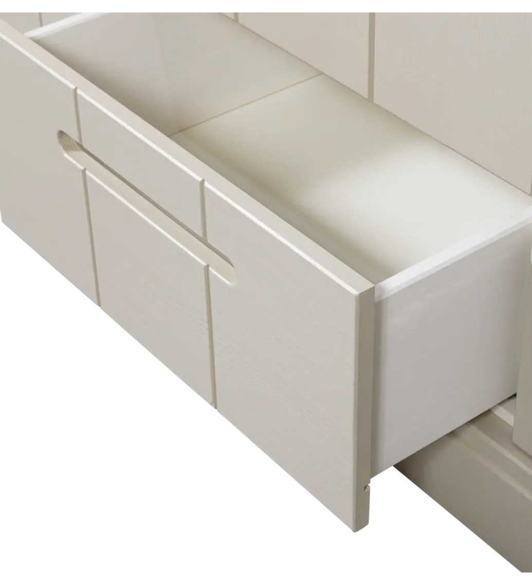 WOOOD Szafa DRAWER 195 x 140 cm drewno sosna dust