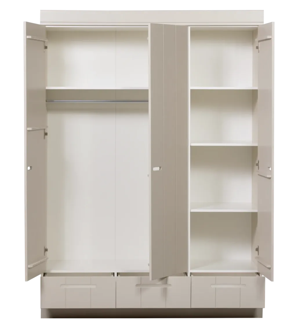 WOOOD Szafa DRAWER 195 x 140 cm drewno sosna dust