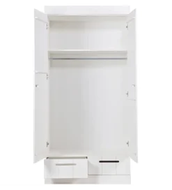 WOOOD Szafa DRAWER 195 x 94 cm drewno sosna biała