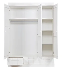 WOOOD Szafa DRAWER 195 x 140 cm drewno sosna biała
