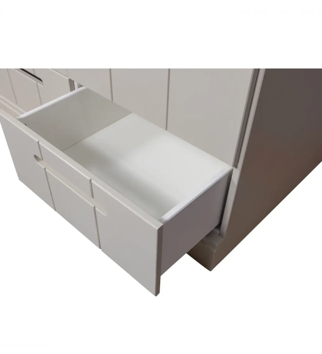 WOOOD Szafa DRAWER 195 x 94 cm drewno sosna dust