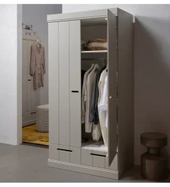 WOOOD Szafa DRAWER 195 x 94 cm drewno sosna dust