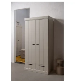 WOOOD Szafa DRAWER 195 x 94 cm drewno sosna dust