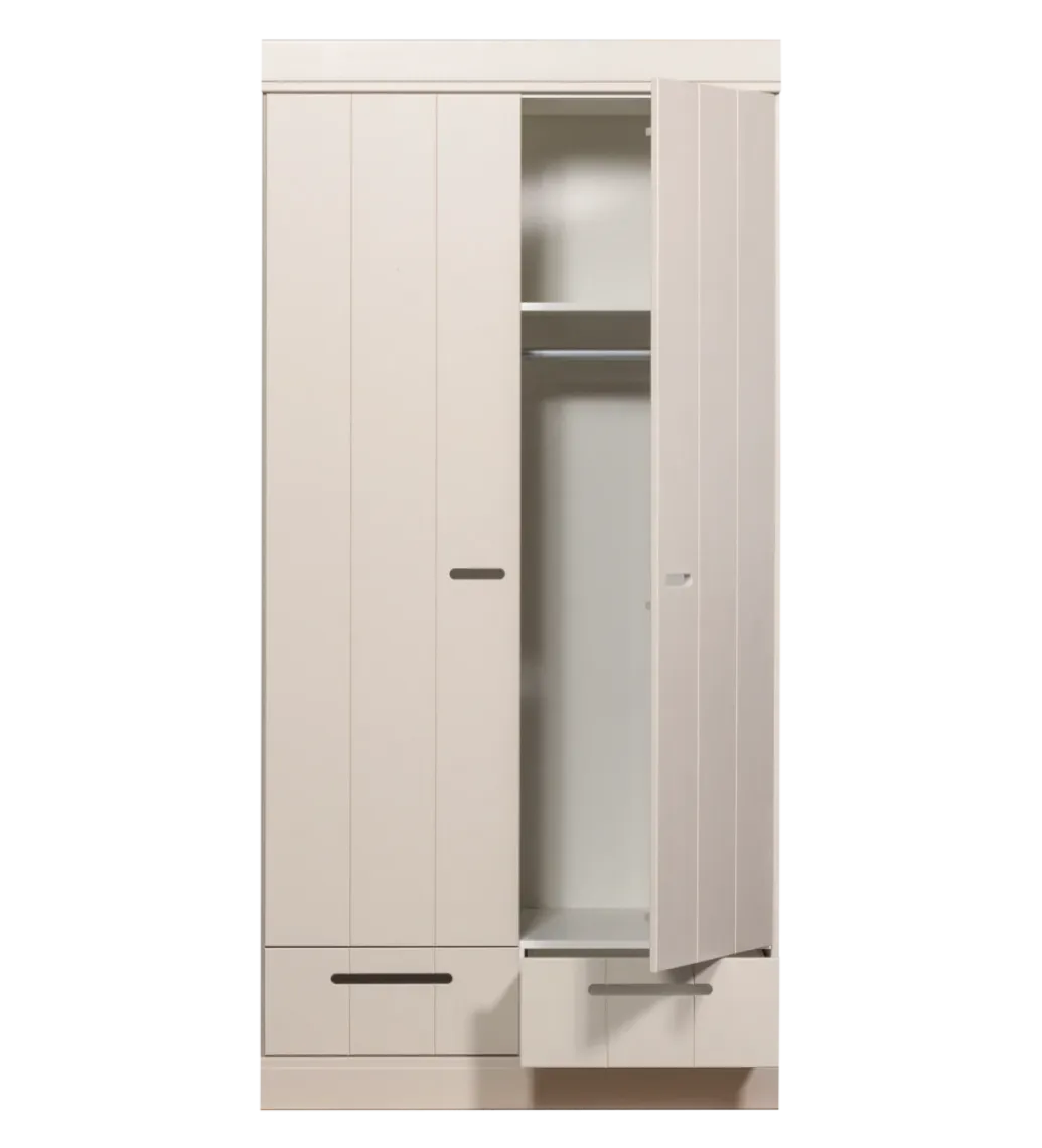 WOOOD Szafa DRAWER 195 x 94 cm drewno sosna dust