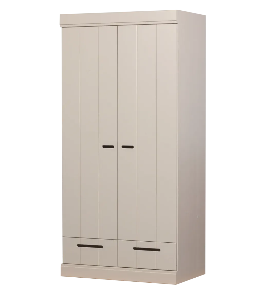 WOOOD Szafa DRAWER 195 x 94 cm drewno sosna dust