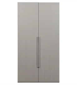 WOOOD Szafa dwudrzwiowa RENS 110 cm dekor orzechowy szara