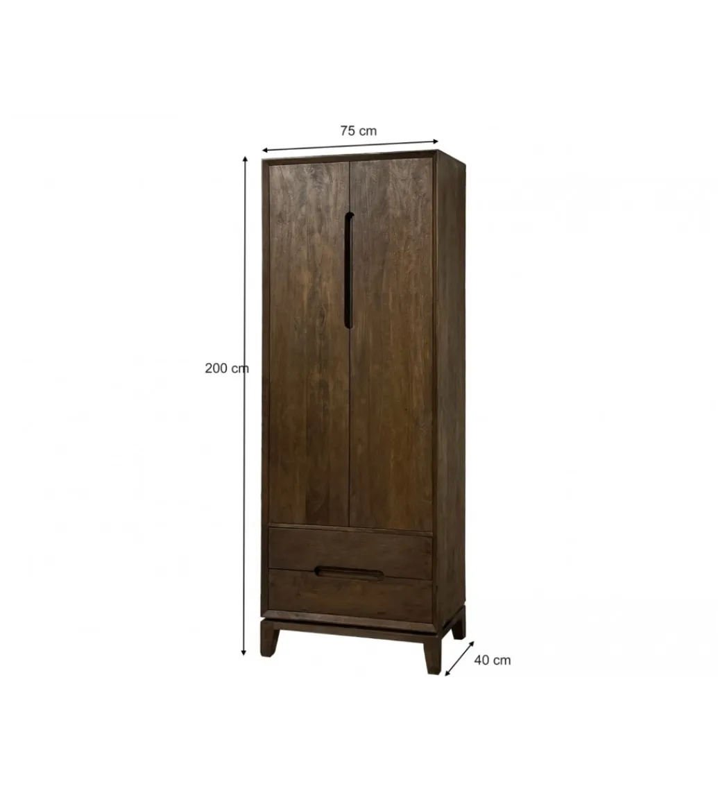 LF-Design Szafa KORTE 75 cm drewno mango brąz