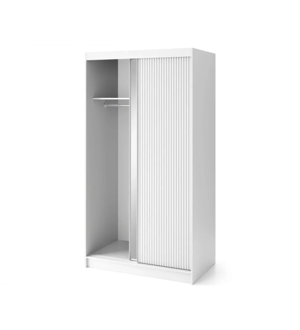 ELTAP Szafa przesuwna BIANCCO II z lustrem 120 cm biały