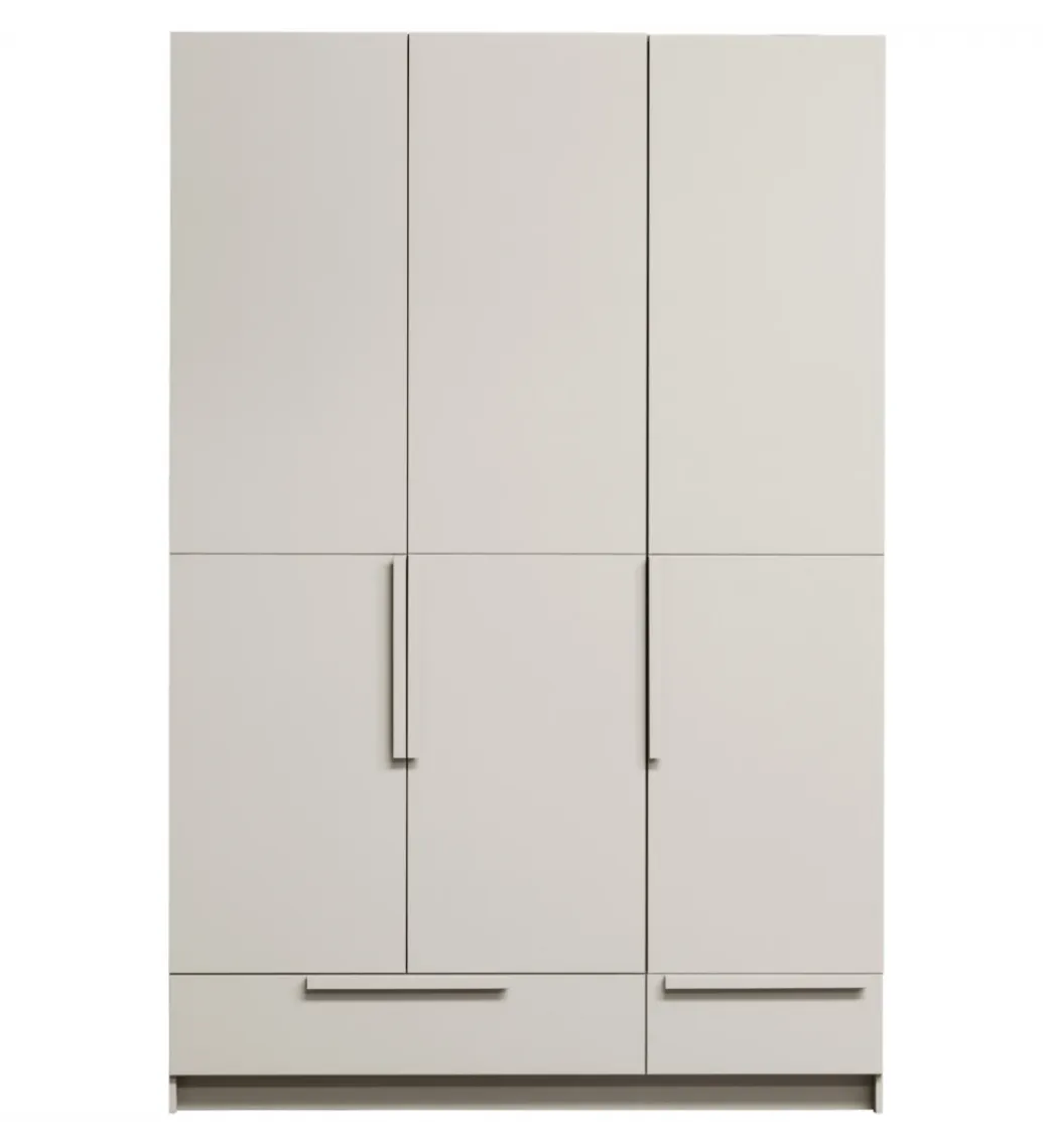 WOOOD Szafa PURE 215 x 142 cm drewno sosny dust