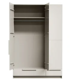 WOOOD Szafa PURE 215 x 142 cm drewno sosny dust