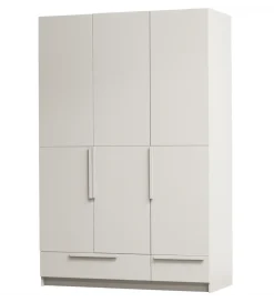 WOOOD Szafa PURE 215 x 142 cm drewno sosny dust