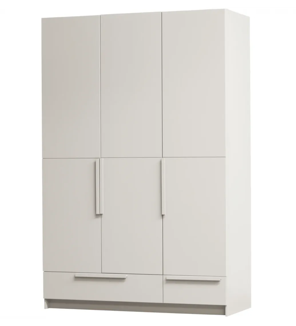 WOOOD Szafa PURE 215 x 142 cm drewno sosny dust