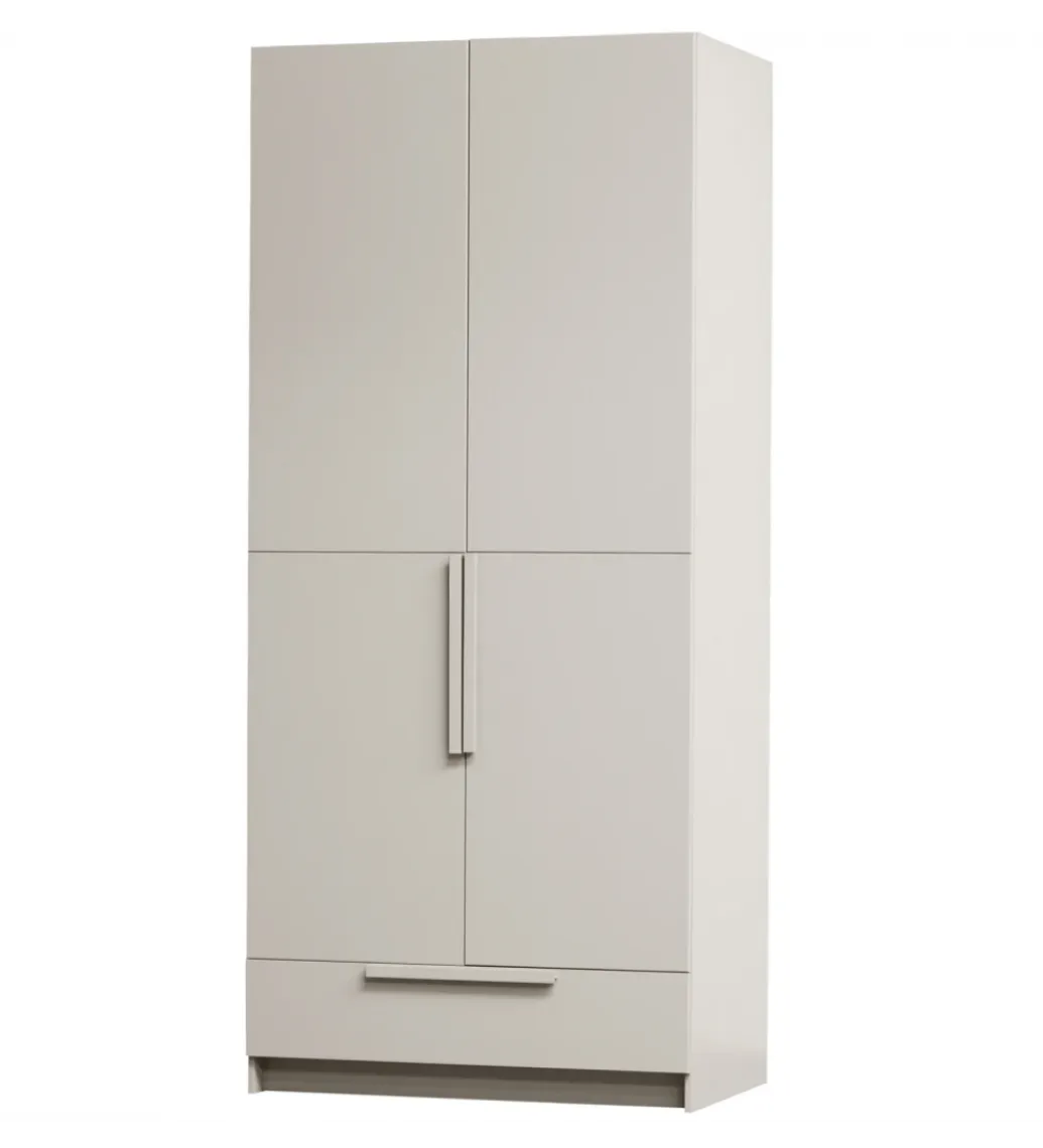WOOOD Szafa PURE 215 x 95 cm drewno sosny dust
