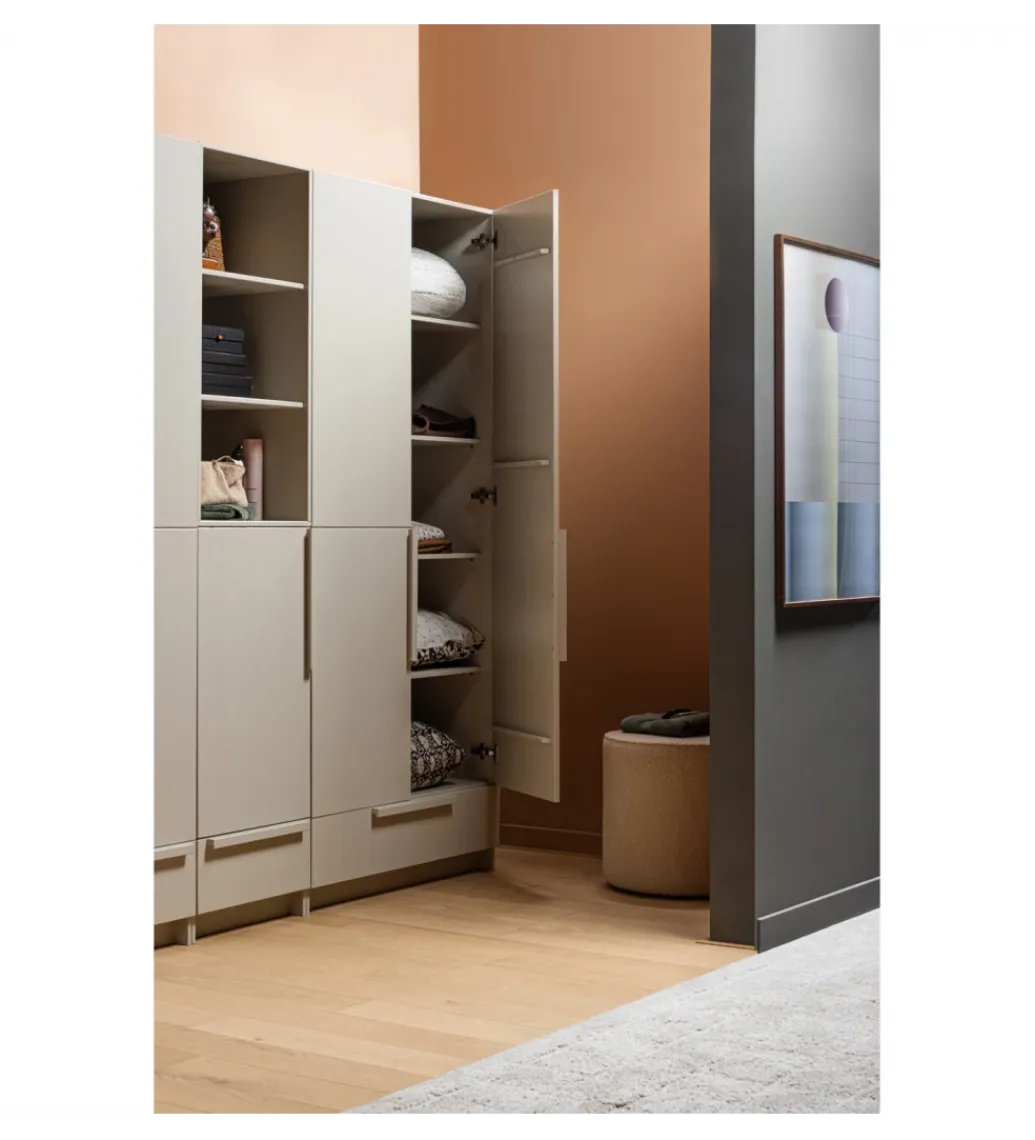 WOOOD Szafa PURE 215 x 95 cm drewno sosny dust