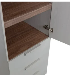 WOOOD Szafa RENS 55 cm dekor orzechowy szara