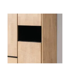 Zona-Design Szafa SINTRA 204 cm drewno kauczuk naturalna
