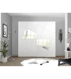 MCA Linia Włoska Szafa VITTORIA 243 cm x 230 cm biała