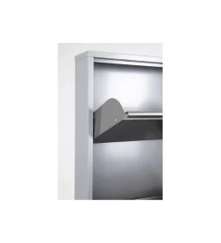 KDesign Szafka na buty CARUSO 170 cm srebrna