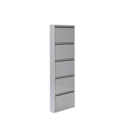 KDesign Szafka na buty CARUSO 170 cm srebrna