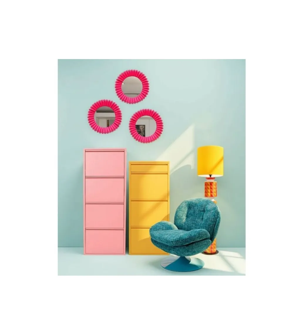 KDesign Szafka na buty CARUSO 119 cm żółte