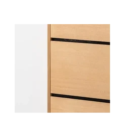 Zona-Design Szafka na buty SINTRA 122 cm drewno kauczuk naturalna