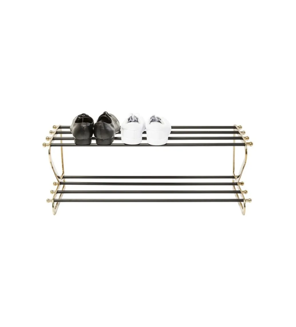 KDesign Szafka na buty WALK BIG 84 cm czarno - złoty