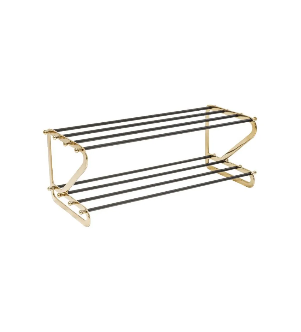 KDesign Szafka na buty WALK BIG 84 cm czarno - złoty