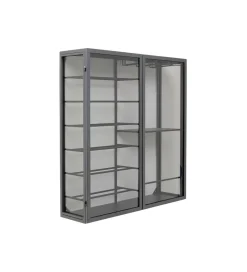 KDesign Szafka na wino PORTO 75 x 80 cm czarna