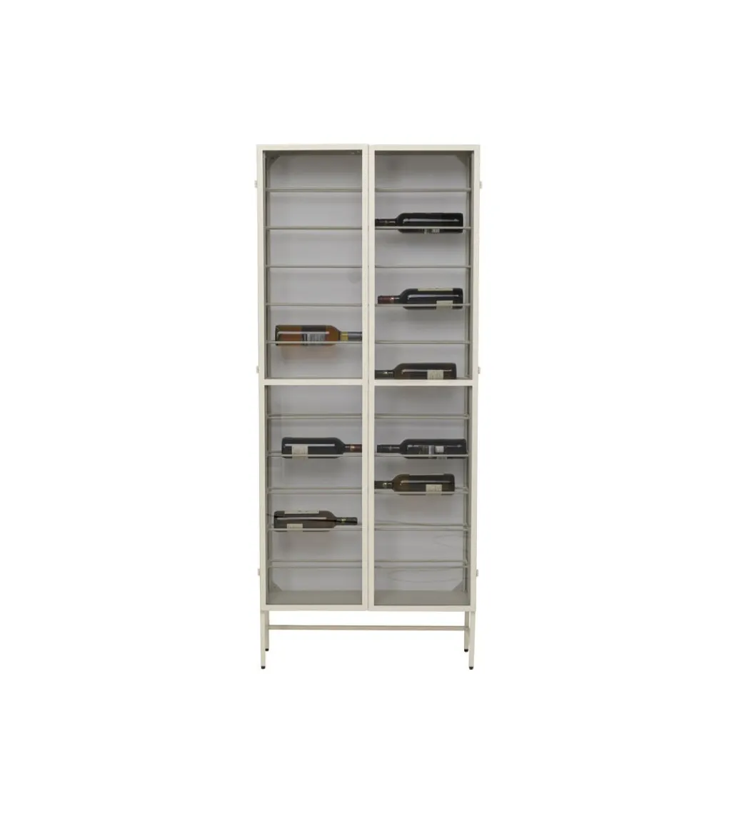KDesign Szafka na wino PORTO 75 x 180 cm greige