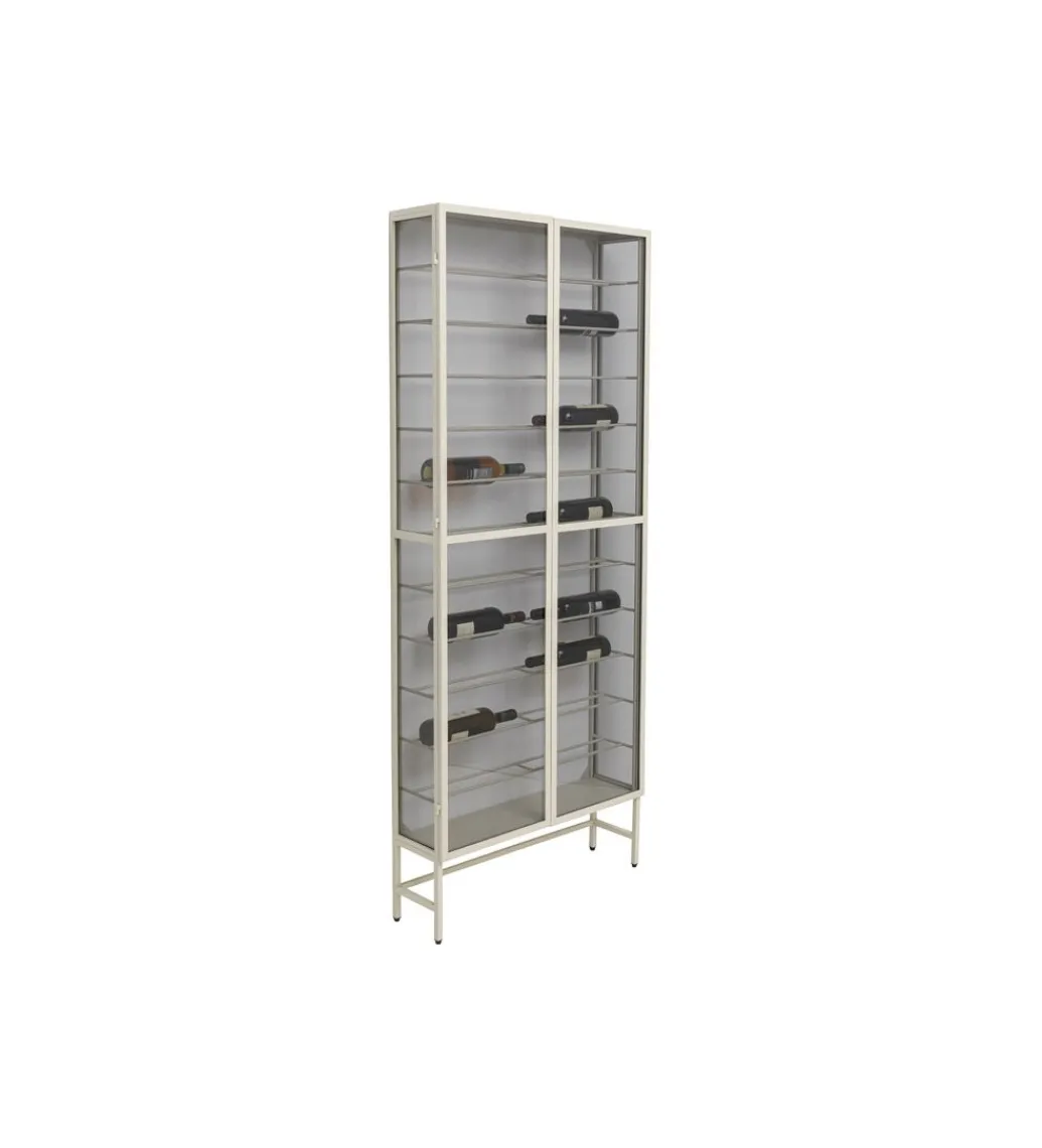 KDesign Szafka na wino PORTO 75 x 180 cm greige