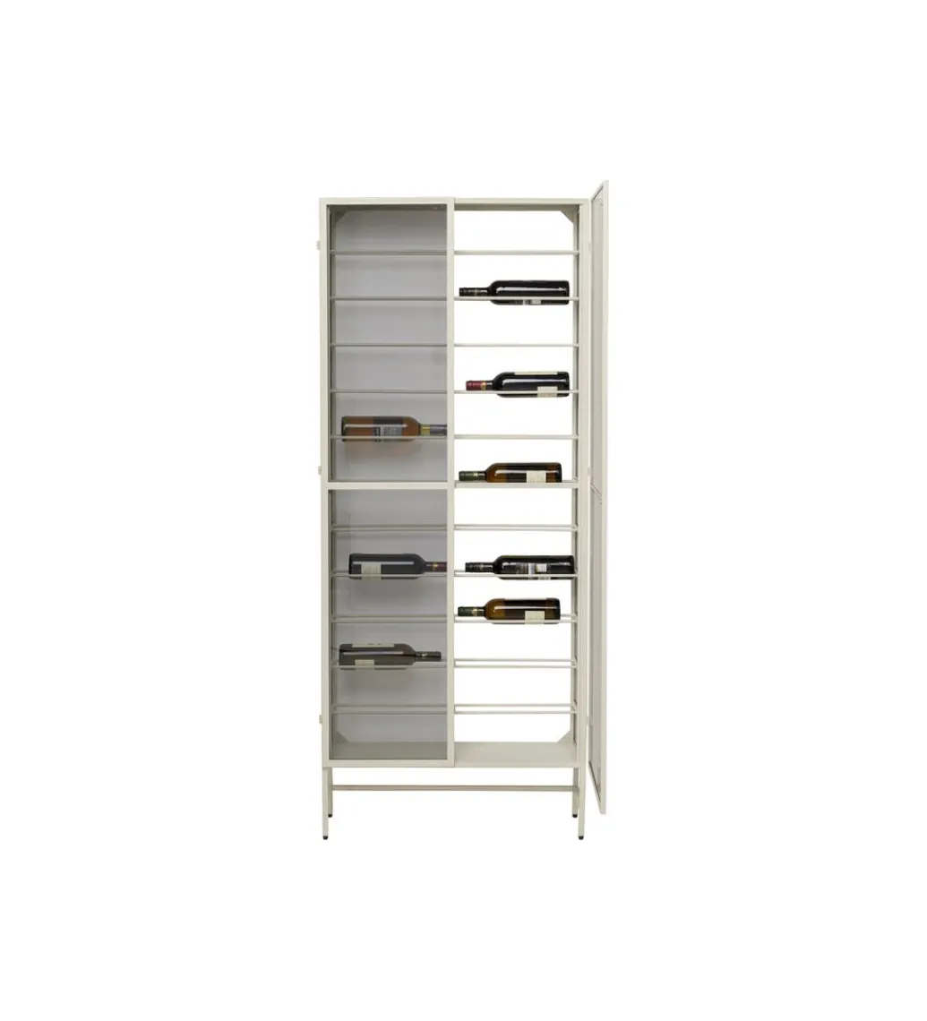 KDesign Szafka na wino PORTO 75 x 180 cm greige