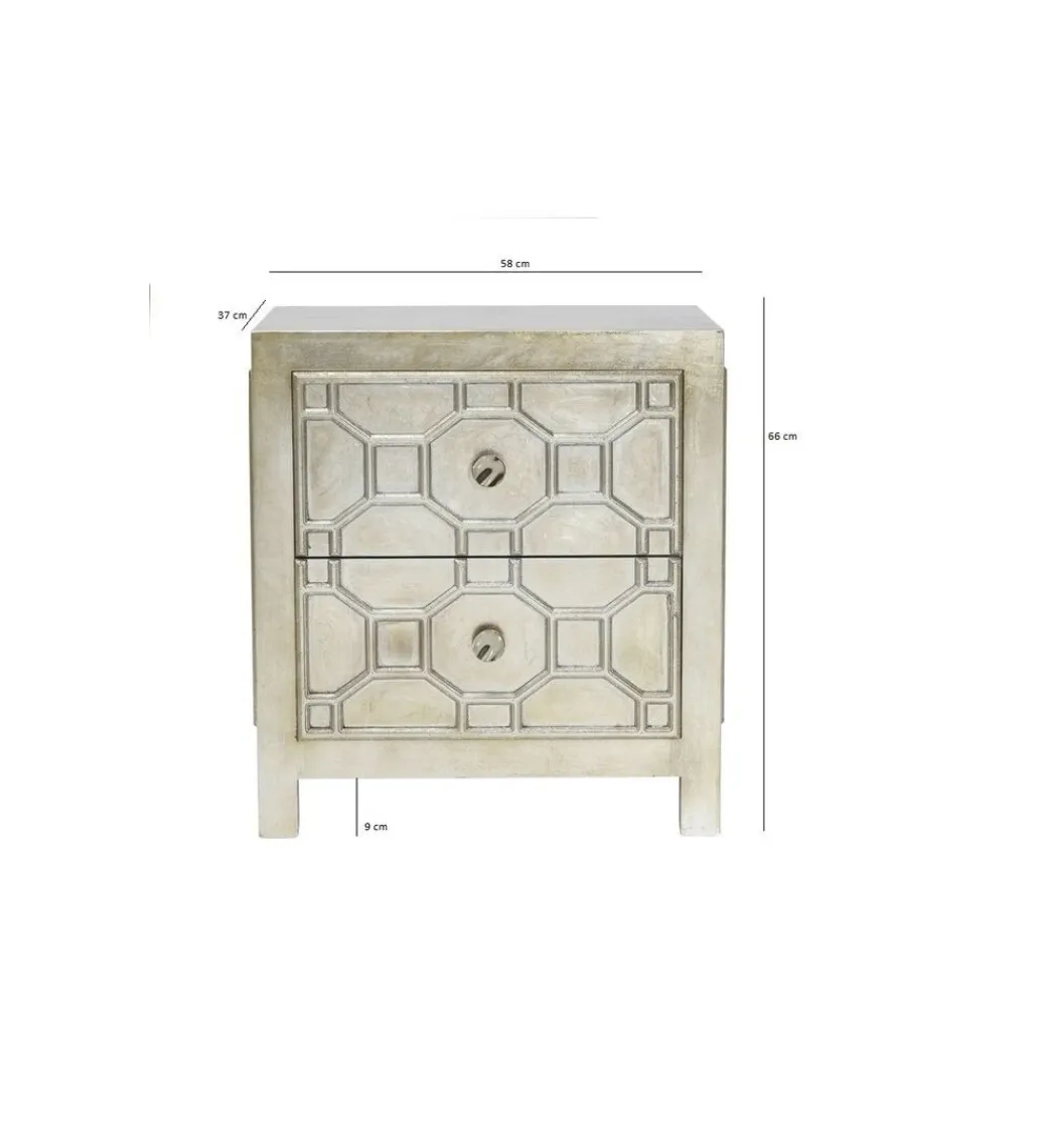 KARE Szafka nocna Alhambra 58 cm złota