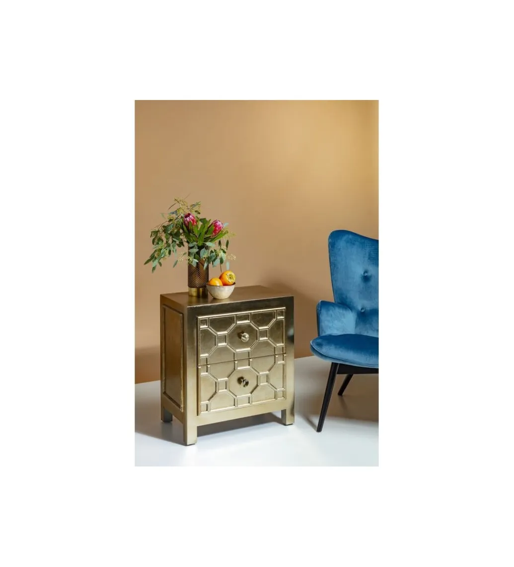 KARE Szafka nocna Alhambra 58 cm złota