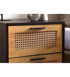 WOHNLING, GERMANY Szafka nocna Ambert 45 cm czarna
