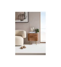 KARE Szafka nocna GRACE 50 cm drewno mango
