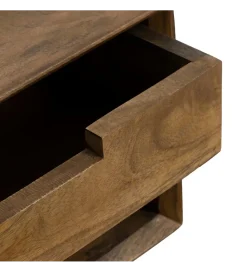 Zona-Design Szafka nocna GRETO 40 cm drewno mango brązowa